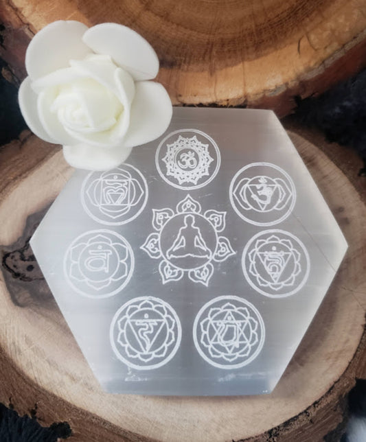 Etched Selenite Plate