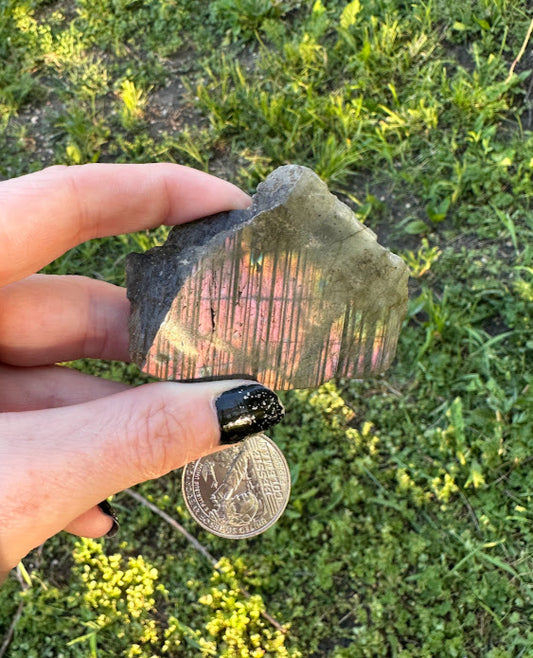 Purple Flash!!! Labradorite freefrom