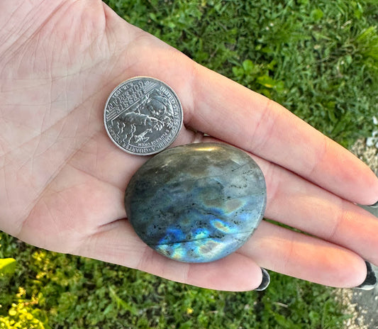 Sunset Labradorite palm stone