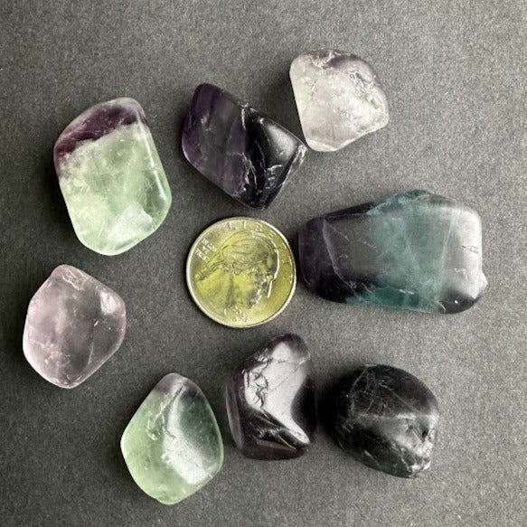 Rainbow Flourite Tumbles