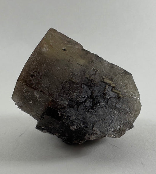 Black Cubic Fluorite Specimen "QR code"